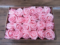 (image for) 1Pc Pink Rose Flower Hair Clips Hairclips Hairpins