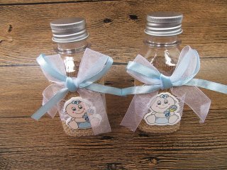 (image for) 12Pcs Plastic Candy Jar Baby Shower Birthday Gift Box for Boy