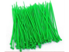 (image for) 100Pcs Green Zip Tie Plastic Wire Ties Self-Locking Nylon Zip