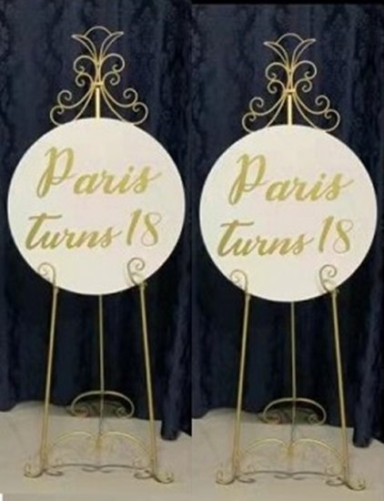1Pc 155cm Wedding Easel Stand Welcome Sign Name Seating Chart - Click Image to Close