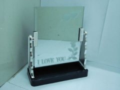 (image for) 1X Silvery Dresser Beauty Makeup Mirror 14x16.5cm