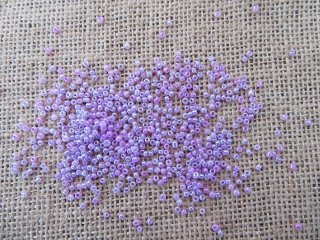 490Grams Purple Round Glass Seed Beads 1.2-3mm