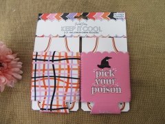 2Sheet x 2Pcs Neoprene Stubby Beer Bottle Tin Can Cooler Sleeve