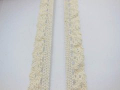 (image for) 1Bagx20Yards Ivory Elastic Linen Trim Embellishment 1.5cm Wide