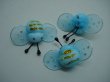 100 Light Blue Cute Bee Charms Jewellery Crafts (image for) 100 Light Blue Cute Bee Charms Jewellery Crafts