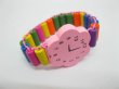 (image for) 60Pcs Stretchable Watch Design Wooden Beaded Bracelets Mixed Wh