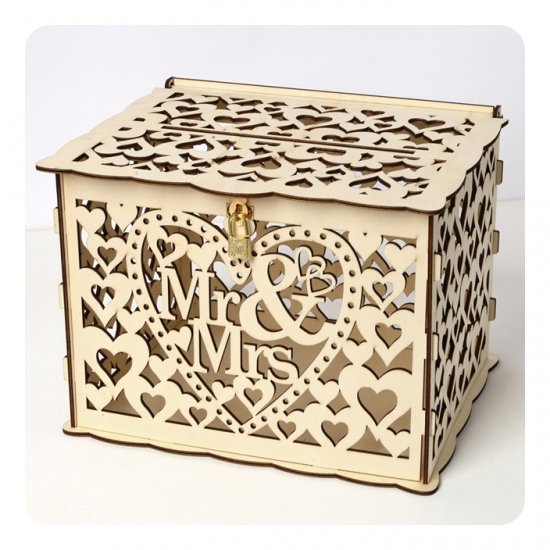 1Pc Decorative Rustic Wishing Well Card Box Wedding Favor - Click Image to Close