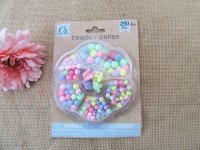 6Sheets x 250Pcs Pastel Color Assorted Beads DIY Jewellery