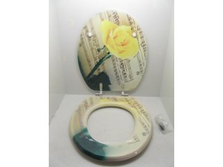1X New Unique Rose Flower Toilet Seat & Cover