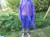 5Pcs HQ Adult Plastic Disposable Raincoats Purple