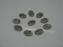 (image for) 50 Metal Oval Space Beads Jewellery Finding ac-sp215