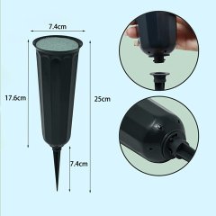 6Sets Outdoor Cemetery Vases for Flowers with Easy Ground Insertion Grave Vases (image for) 6Sets Outdoor Cemetery Vases for Flowers with Easy Ground Insertion Grave Vases