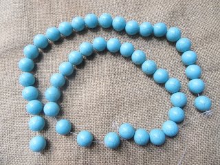 2Strands x 46Pcs Rare Turquoise 18mm Round beads (image for) 2Strands x 46Pcs Rare Turquoise 18mm Round beads