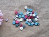 250g Flat Round Circle Gemstone Beads Spacer Beads Mixed Color