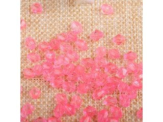 500g (3800Pcs) Bicone Beads Arylic Loose Bead 8mm Pink (image for) 500g (3800Pcs) Bicone Beads Arylic Loose Bead 8mm Pink