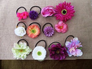 1Pc Flower Elastic Hair Band Hair Tie New