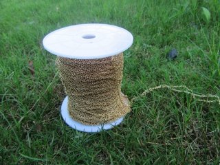 100M Golden Color Thin Cable Link Chain Jewellery Finding 2mm