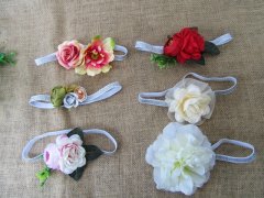 (image for) 1Pc Girls Elastic Floral Flower HeadBand Garland Party Favor
