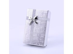 (image for) 16 New Silver Gift Case for Necklace & Ring 8x5cm