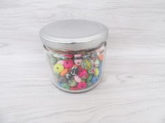 (image for) 24 Glass Candy Jam Round Glass Honey Jars Wedding Favours