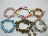 12Pcs Beaded Bracelets Stretchable - Assorted Style