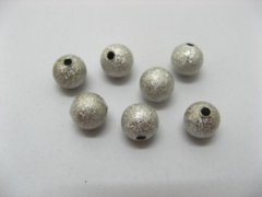 (image for) 200 Stardust Aluminum Round Spacer Beads 8mm