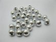 1000 Silver Plated Coated 10mm Round Spacer Beads (image for) 1000 Silver Plated Coated 10mm Round Spacer Beads