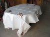 1X New Embroidered Flower 144x228cm Table Cloth