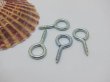 (image for) 195 Screw Eye Bails for Top Drilled Findings 27x13mm