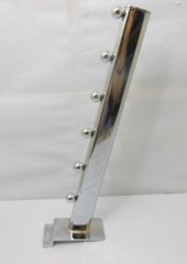 10X Strong Metal Slatwall 6-Ball Peg Hooks 30cm Declivity