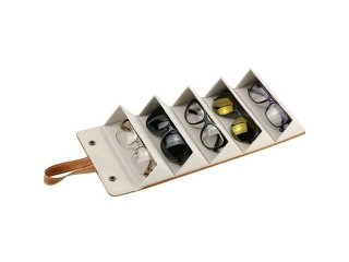 1Pc Brown Hanging Sunglass Eyeglass Organizer Storage Case Box E (image for) 1Pc Brown Hanging Sunglass Eyeglass Organizer Storage Case Box E