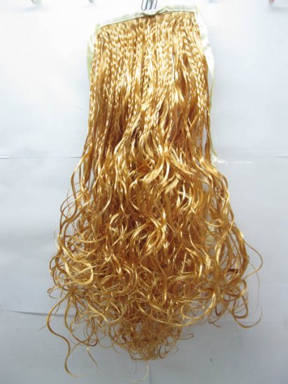 10X Golden Curly&Braid Wig Ponytail Hair Wig - Click Image to Close