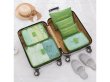 1Set 6in1 Green Zipper Waterproof Luggage Travel Bags Packing (image for) 1Set 6in1 Green Zipper Waterproof Luggage Travel Bags Packing
