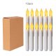 12Pcs Short LED Candles Stick Flameless Flickering Electric
