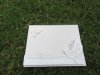 1Pc (48Pages) New White Wedding Guest Register Book - Butterfly
