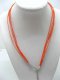 100 Orange Multi-stranded Waxen Strings For Necklace 100 Orange Multi-stranded Waxen Strings For Necklace