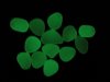 100 Glow in The Dark Stones Green Pebbles Rock Fish Home Garden