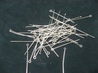 500gram Nickel Plated 30mm Eye Pins Finding