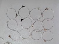 100Pcs Circle Round Big Hoop Earrings DIY Earrings Making