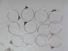 100Pcs Circle Round Big Hoop Earrings DIY Earrings Making 100Pcs Circle Round Big Hoop Earrings DIY Earrings Making