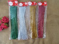 6Packs x 45Pcs Metallic Chenille Stems Craft Pipecleaners 30.5cm