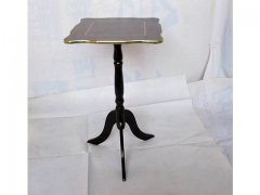 New Wooden Square Side Table on Pedestal