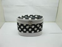 5Pcs Black Makeup Cosmetic Bag with Mirror Wholesale