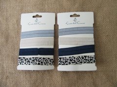 1Sheet x 4Pcs Simple Hair Elastic Hair Band Hair Tie Mixed