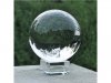 1X 80mm Clear Crystal Sphere Balls With Glass Base 1X 80mm Clear Crystal Sphere Balls With Glass Base