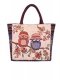 1X New Stylish Lover Owl Design Handbag Hippie Hand Bag