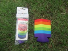 6Pcs Rainbow Neoprene Stubby Beer Bottle Tin Can Cooler Sleeve
