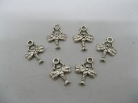 200 Metal dragonfly Pendants Jewelry finding
