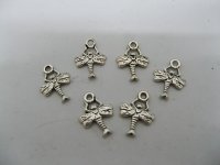 200 Metal dragonfly Pendants Jewelry finding