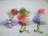48Pcs Hand Craft Organza Flowers Embellishment Mixed Color